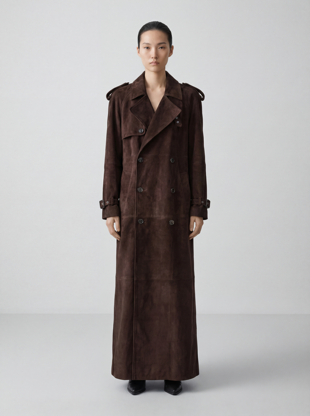 Milan Suede Trench Coat