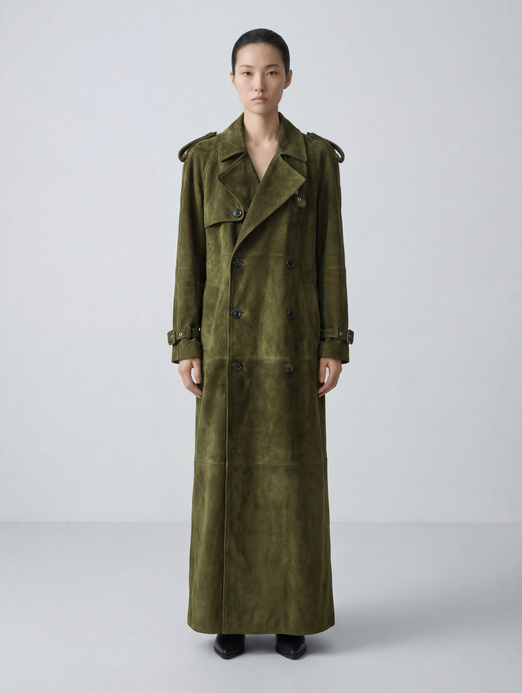 Milan Suede Trench Coat