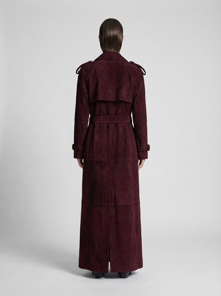 Milan Suede Trench Coat