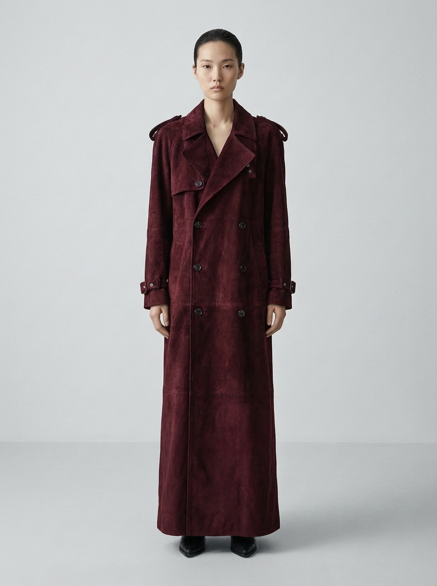 Milan Suede Trench Coat